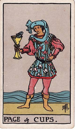 Page of Cups tarot card